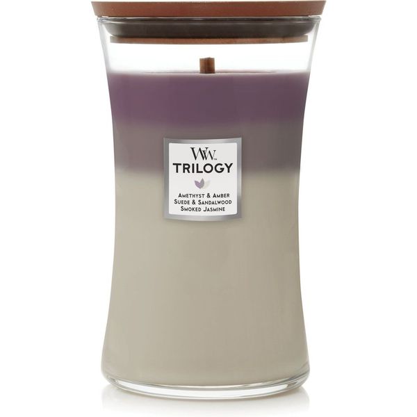 Woodwick Trilogy Geurkaars Large Amethyst Sky