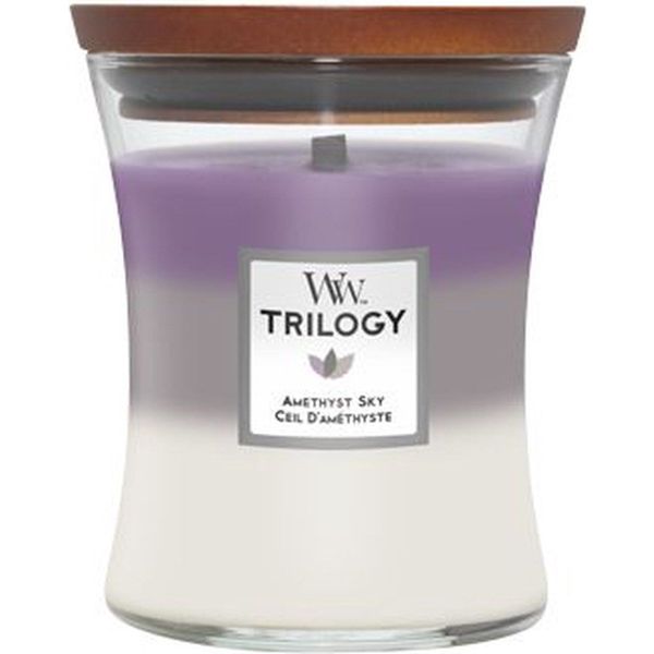 Woodwick Trilogy Geurkaars Medium Amethyst Sky