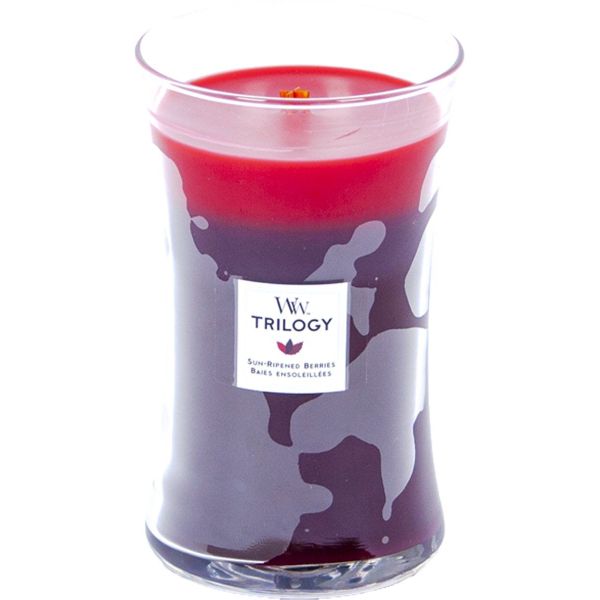 Woodwick Trilogy Geurkaars Large Ripened Berries