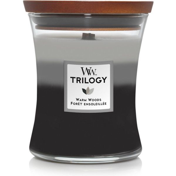 Woodwick Trilogy Geurkaars Medium Warm Woods