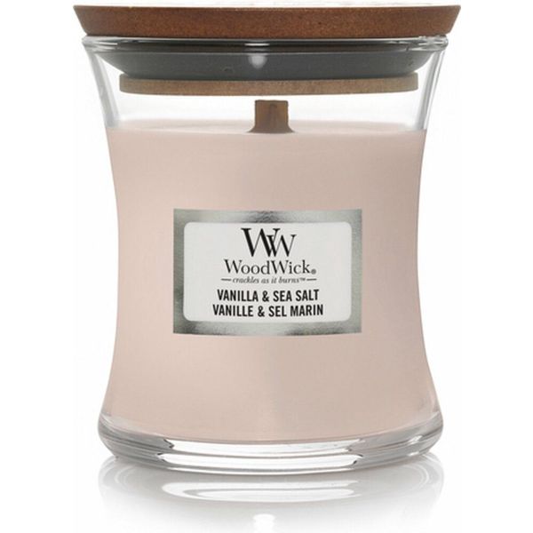 Woodwick Geurkaars Mini Vanilla & Sea Salt