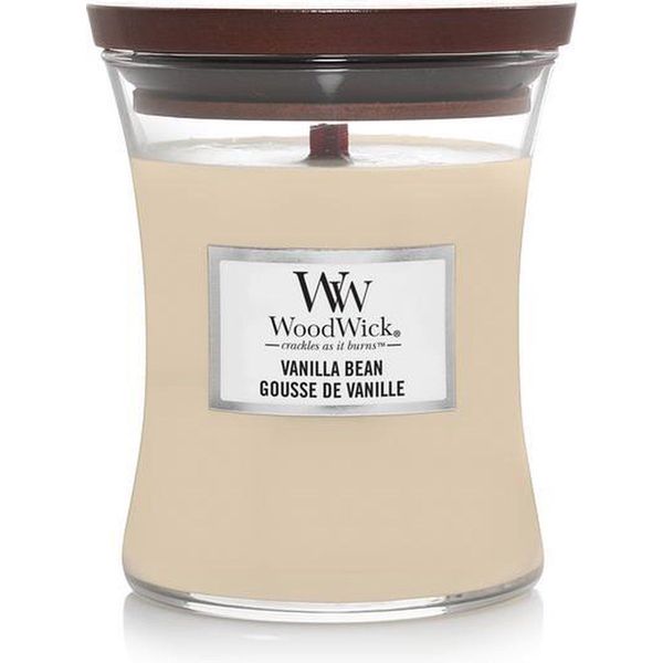 Woodwick Geurkaars Medium Vanilla Bean