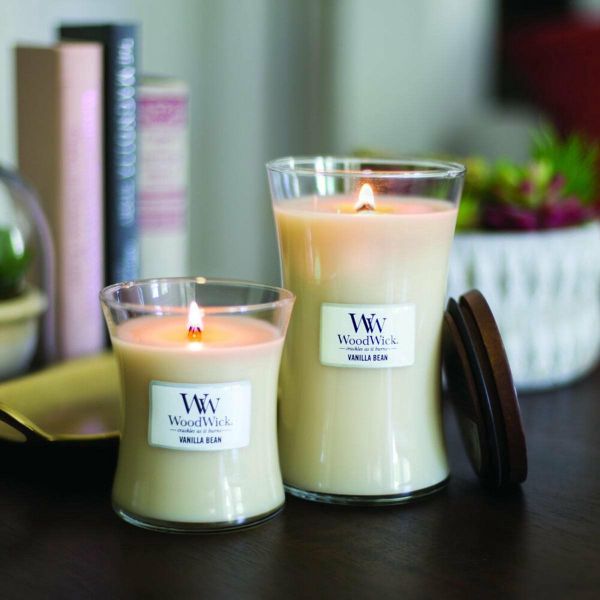 Woodwick Geurkaars Medium Vanilla Bean