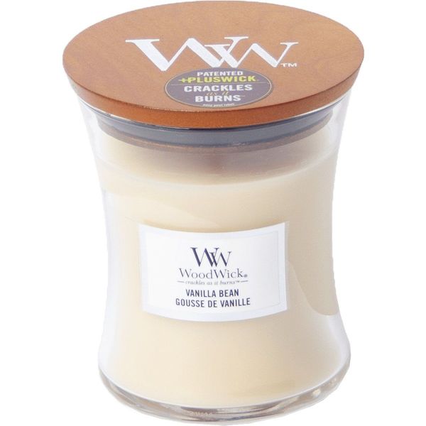 Woodwick Geurkaars Medium Vanilla Bean