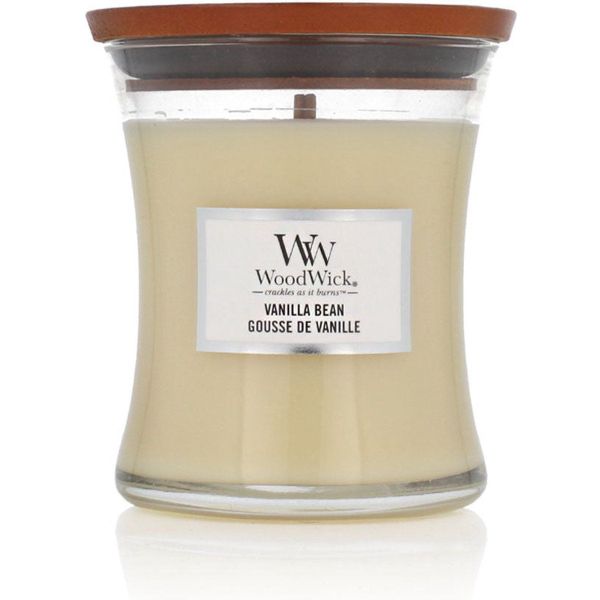 Woodwick Geurkaars Medium Vanilla Bean