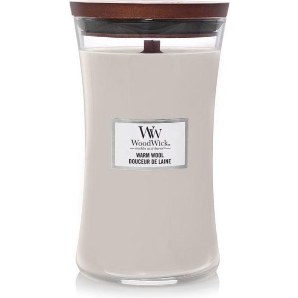 Woodwick Geurkaars Large Warm Wool