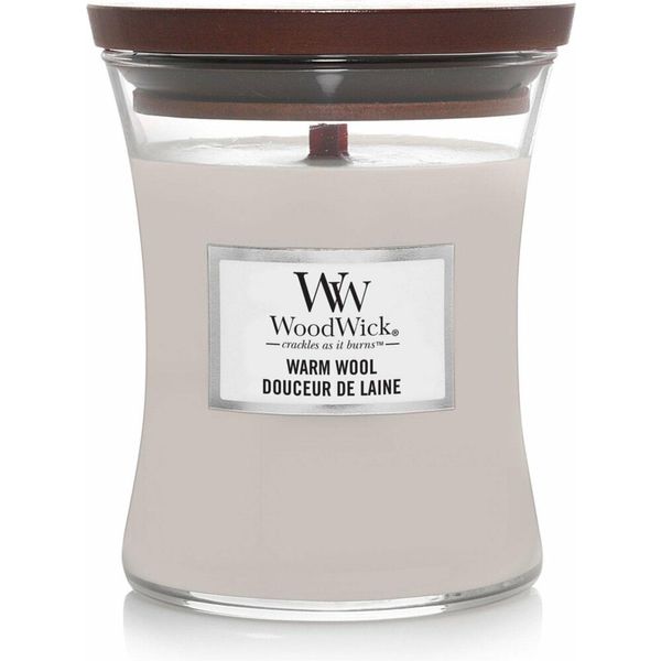 Woodwick Geurkaars Medium Warm Wool 