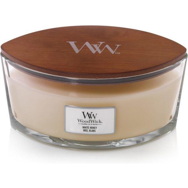 Woodwick Geurkaars Ellipse White Honey