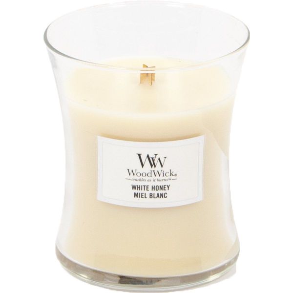 Woodwick Geurkaars Medium White Honey