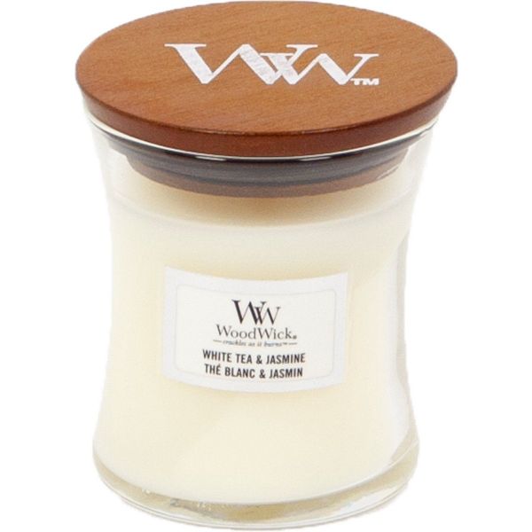 Woodwick Geurkaars Mini White Tea & Jasmine