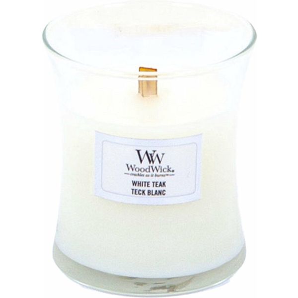 Woodwick Geurkaars Mini White Teak