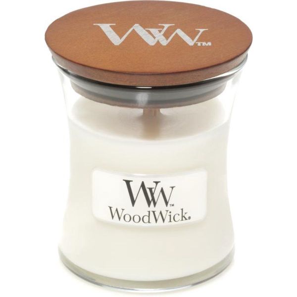 Woodwick Geurkaars Mini White Teak