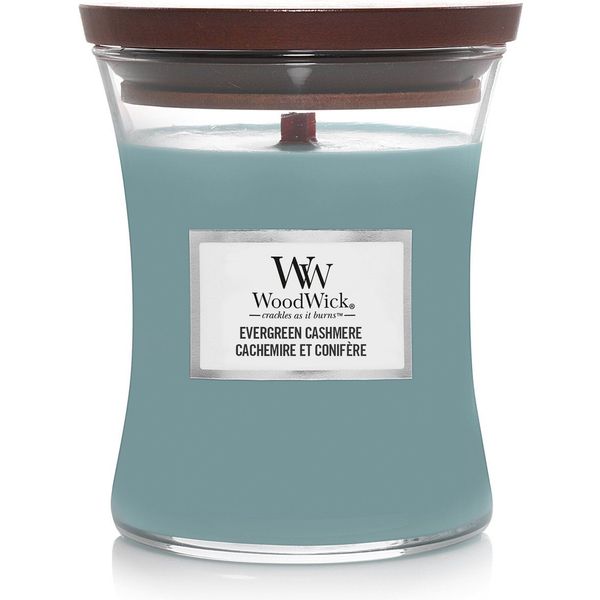 Woodwick Geurkaars Medium Evergreen Cashmere