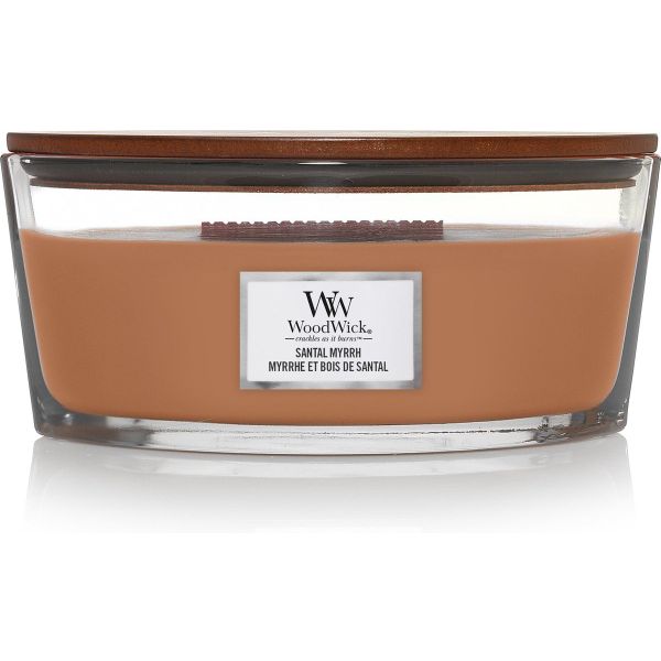 Woodwick Geurkaars Ellipse Santal Myrrh