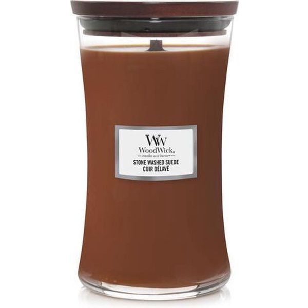 Woodwick Geurkaars Large Stone Washed Suede