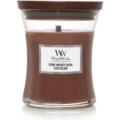 Geurkaars Mini Stone Washed Suede  Woodwick