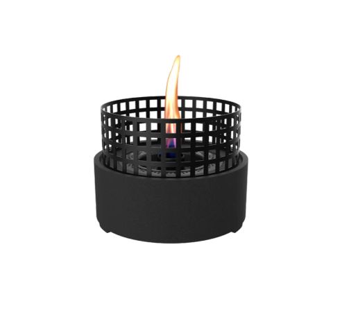 Paarl cheminée de table de acier noir Ø16 H15cm  Tenderflame