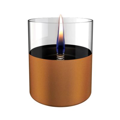 Lilly 10 bougie de verre cuivre Ø10 H11.5cm  Tenderflame