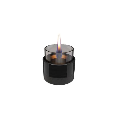 Rosie 8 bougie de céramique noire Ø9 H8.5cm  Tenderflame