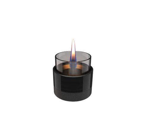 Rosie 8 bougie de céramique noire Ø9 H8.5cm  Tenderflame