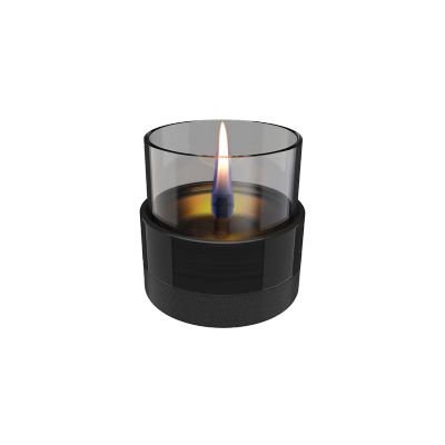 Rosie 10 bougie de céramique noire Ø10.5 H10.5cm  Tenderflame