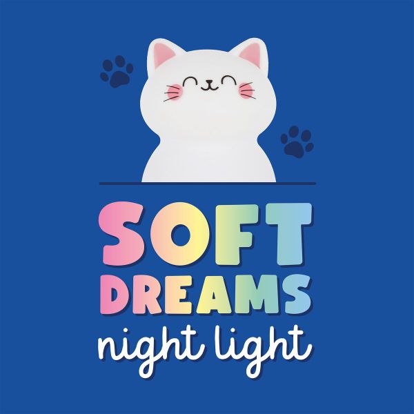 Soft Dreams Nachtlampje Kitty oplaadbaar 