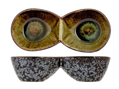 Elements Mineral Duo Aperoschaaltje 14x6,2xh3,5cm