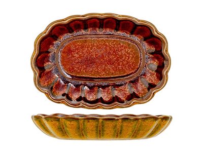 Elements Mustard Aperoschaaltje Ovaal 9x6,5xh1,5cm