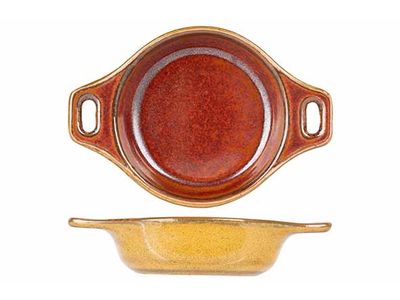 Elements Mustard Aperoschaaltje 9,4x6,6 Xh2,9cm - Met Handvaten