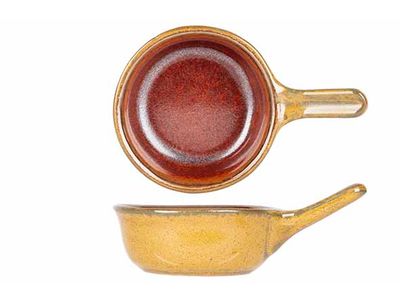 Elements Mustard Aperoschaaltje Met Steel 10,5x6,5xh3,7cm