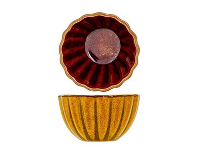 Elements Mustard Aperoschaaltje Rond D7xh4cm