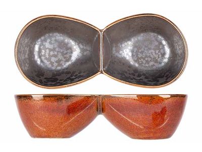 Elements Maroon Duo Aperoschaaltje 14x6,2xh3,5cm