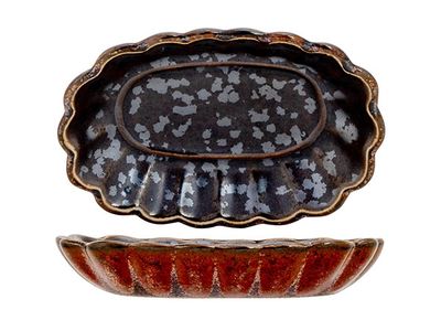 Elements Maroon Aperoschaaltje Ovaal 9x6,5xh1,5cm