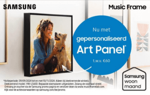 Samsung Music Frame: Nu met gepersonaliseerd Art Panel t.w.v.€60