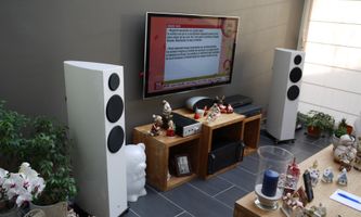 Panasonic 127 cm plasma tv, Gato PM-6 speakers, KEF HTC3001 center, Focal Dome rear, Arcam Solo Movie5.1 Home cinema set. Music Hall PH25.2 Tube hoofdtelefoon ampli.